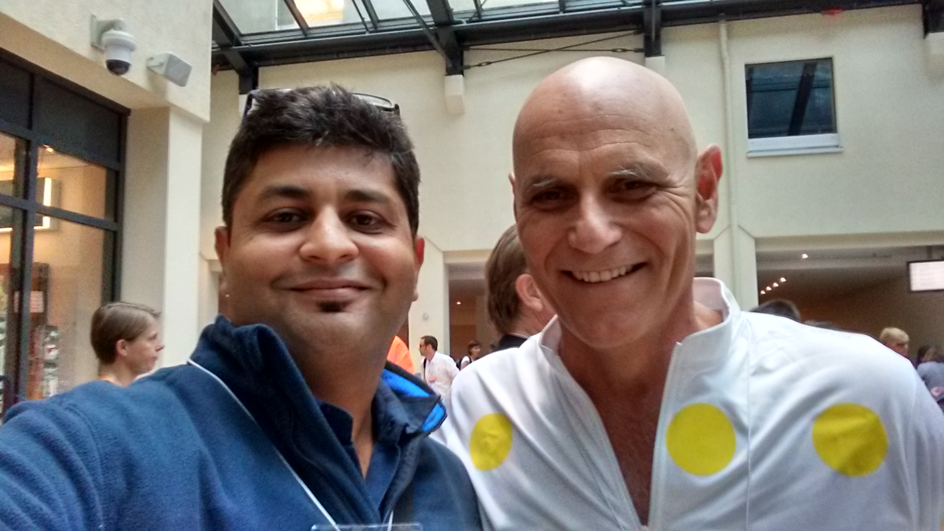 Dr. Salil Joglekar with ACT Mentor Dr. Steven C. Hayes in Berlin, Germany